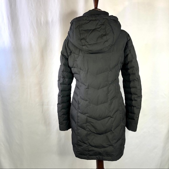 Lands’ End midi down puffer jacket with hood XS - Picture 4 of 9